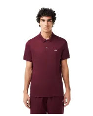Polo uomo bordeaux con logo ricamato | LACOSTE