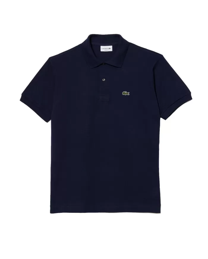 Polo Uomo blu in cotone regular fit L1212| LACOSTE Polo Uomo blu in cotone regular fit L1212| LACOSTE