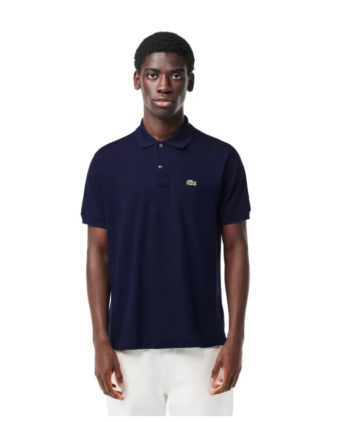 Polo Uomo blu in cotone regular fit L1212| LACOSTE Polo Uomo blu in cotone regular fit L1212| LACOSTE