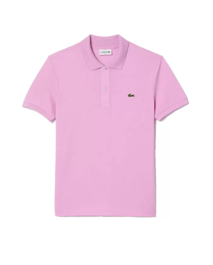 Polo uomo rosa in piqué con ricamo logo | LACOSTE Polo uomo rosa in piqué con ricamo logo | LACOSTE