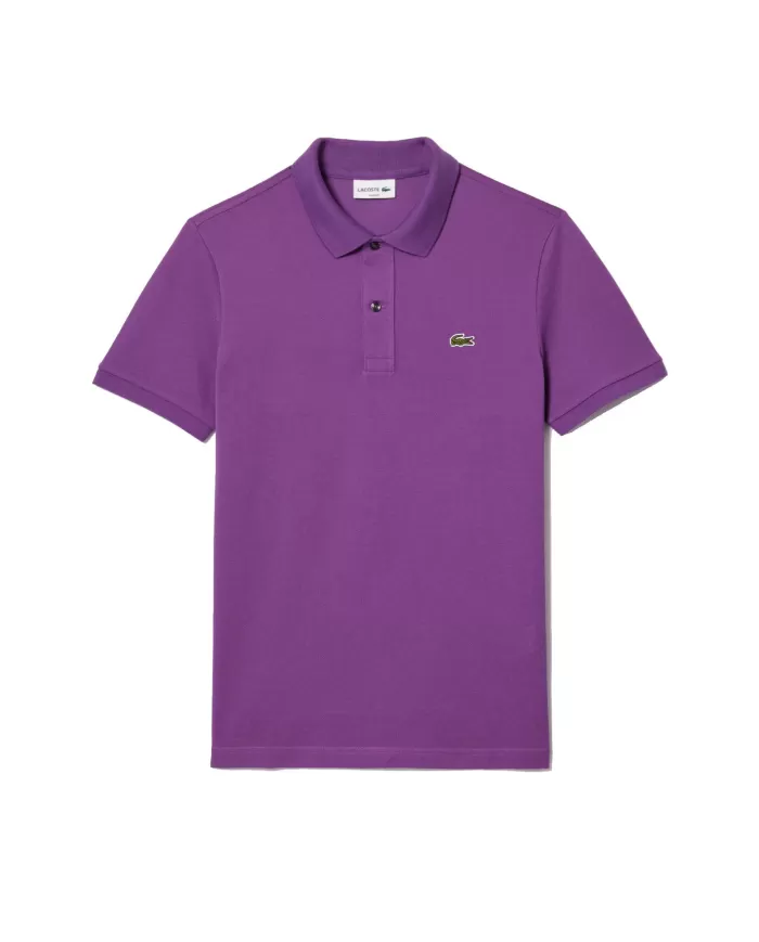 Polo uomo viola in piqué con ricamo logo | LACOSTE Polo uomo viola in piqué con ricamo logo | LACOSTE
