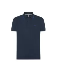 Polo uomo navy blue con ricamo logo e dettaglio small tripes | SUN68 Polo uomo navy blue con ricamo logo e dettaglio small tripes | SUN68