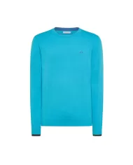 Maglia da uomo turchese con logo ricamato | SUN68