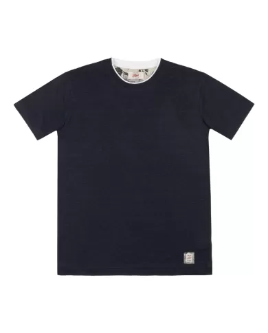 BOB T-shirt Uomo LIN VR0274 P-EP lino in tinta unita 01 BLU BOB T-shirt Uomo LIN VR0274 P-EP lino in tinta unita 01 BLU