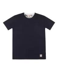 BOB T-shirt Uomo LIN VR0274 P-EP lino in tinta unita 01 BLU BOB T-shirt Uomo LIN VR0274 P-EP lino in tinta unita 01 BLU
