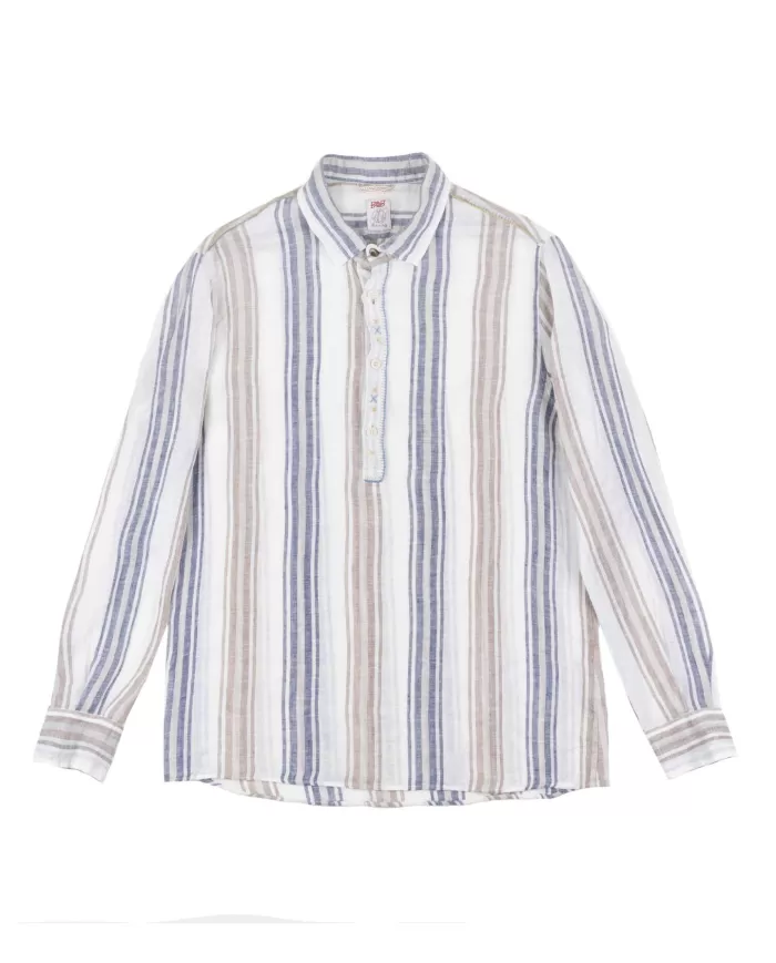 camicia a righe uomo in lino leggermente oversize | BOB camicia a righe uomo in lino leggermente oversize | BOB