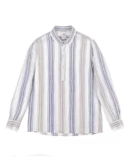 camicia a righe uomo in lino leggermente oversize | BOB camicia a righe uomo in lino leggermente oversize | BOB