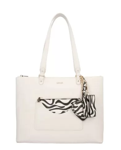 borsa da shopping true champagne da donna, effetto saffiano | LIU JO borsa da shopping true champagne da donna, effetto saffiano | LIU JO