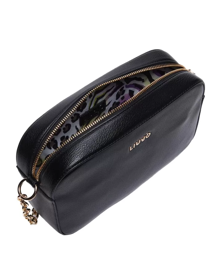 donna negro da donna effetto saffiano e fantasia interna | LIU JO donna negro da donna effetto saffiano e fantasia interna | LIU JO