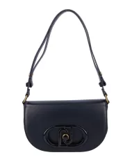 borsa nera da donna effetto spalmato con logo in metallo | LIU JO borsa nera da donna effetto spalmato con logo in metallo | LIU JO