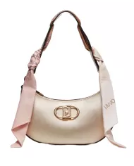 borsa nera da donna con foulard logati intrecciati | LIU JO borsa nera da donna con foulard logati intrecciati | LIU JO