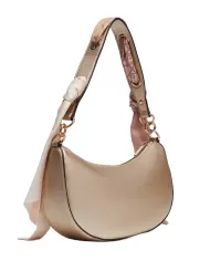 borsa nera da donna con foulard logati intrecciati | LIU JO borsa nera da donna con foulard logati intrecciati | LIU JO