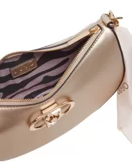 borsa nera da donna con foulard logati intrecciati | LIU JO borsa nera da donna con foulard logati intrecciati | LIU JO