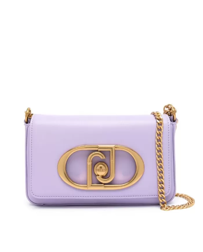 borsa glicine da donna con effetto spalmato e fibbia logata | LIU JO borsa glicine da donna con effetto spalmato e fibbia logata | LIU JO