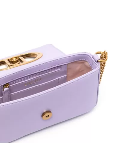 borsa glicine da donna con effetto spalmato e fibbia logata | LIU JO borsa glicine da donna con effetto spalmato e fibbia logata | LIU JO