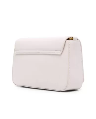 borsa off white da donna con effetto spalmato e fibbia logata | LIU JO borsa off white da donna con effetto spalmato e fibbia logata | LIU JO