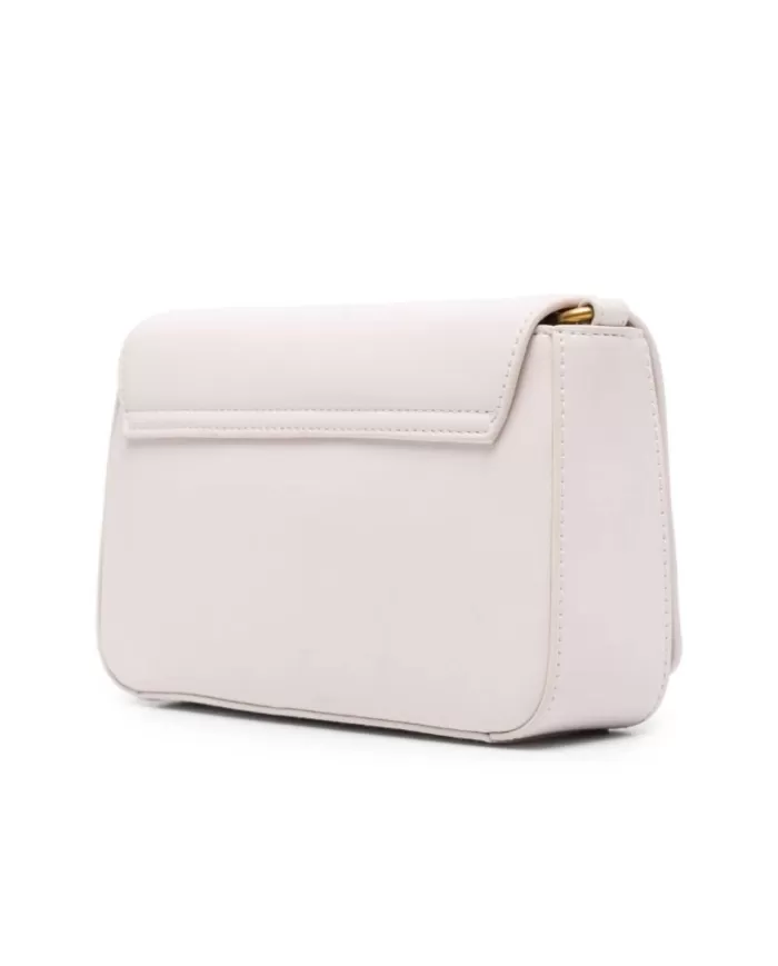 borsa off white da donna con effetto spalmato e fibbia logata | LIU JO borsa off white da donna con effetto spalmato e fibbia logata | LIU JO