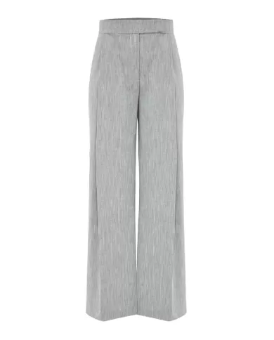 pantalone grigio/argento da donna con pinces e pieghe | KOCCA pantalone grigio/argento da donna con pinces e pieghe | KOCCA