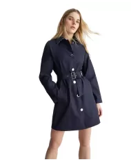 Trench mistery stripe da donna con bavolet sul retro | LIU JO Trench mistery stripe da donna con bavolet sul retro | LIU JO