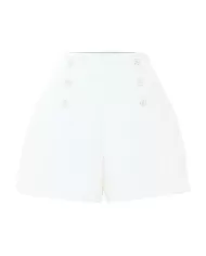 short bianco da donna con targhetta firmata in vita | KOCCA short bianco da donna con targhetta firmata in vita | KOCCA