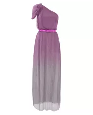 Abito Donna lilla in lurex effetto sfumata monospalla | KOCCA Abito Donna lilla in lurex effetto sfumata monospalla | KOCCA