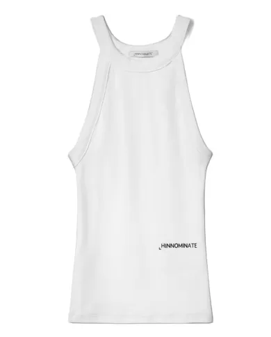 Canotta donna bianca con stampa siliconata | HINNOMINATE Canotta donna bianca con stampa siliconata | HINNOMINATE