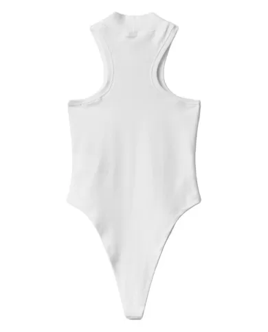 Body donna bianco con stampa siliconata e collo a lupetto | HINNOMINATE Body donna bianco con stampa siliconata e collo a lupetto | HINNOMINATE