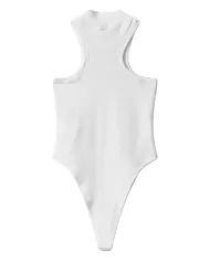 Body donna bianco con stampa siliconata e collo a lupetto | HINNOMINATE Body donna bianco con stampa siliconata e collo a lupetto | HINNOMINATE