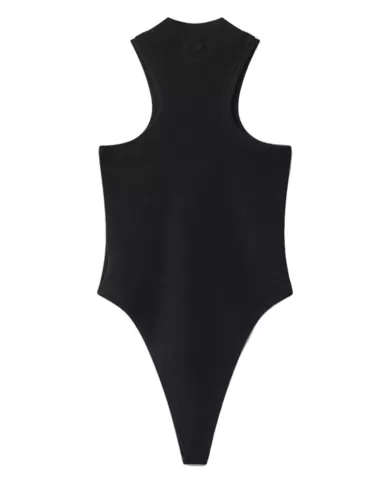 Body donna nero con stampa siliconata e collo a lupetto | HINNOMINATE Body donna nero con stampa siliconata e collo a lupetto | HINNOMINATE