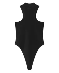 Body donna nero con stampa siliconata e collo a lupetto | HINNOMINATE Body donna nero con stampa siliconata e collo a lupetto | HINNOMINATE