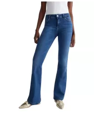 Jeans donna denim dark blue in stretch con gamba flare | LIU JO Jeans donna denim dark blue in stretch con gamba flare | LIU JO