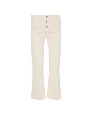Pantalone donna Bright Champagne con bottoni gioiello | LIU JO Pantalone donna Bright Champagne con bottoni gioiello | LIU JO