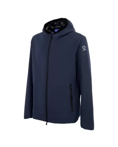 Giubbino impermeabile e termico uomo drak/blu logato su manica | SUNS