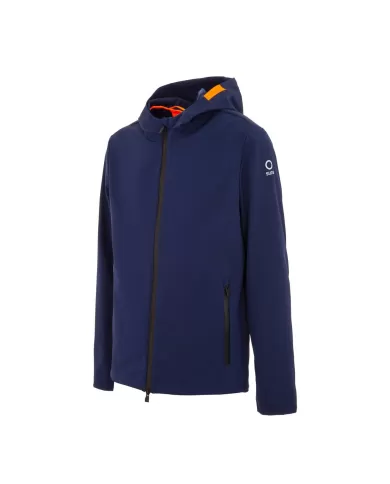 Giubbino termico uomo navy logato su manica e dettagli fluo | SUNS