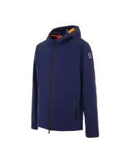 Giubbino termico uomo navy logato su manica e dettagli fluo | SUNS