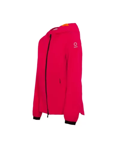 Piumino impermeabile termico uomo fragola con logo su manica | SUNS
