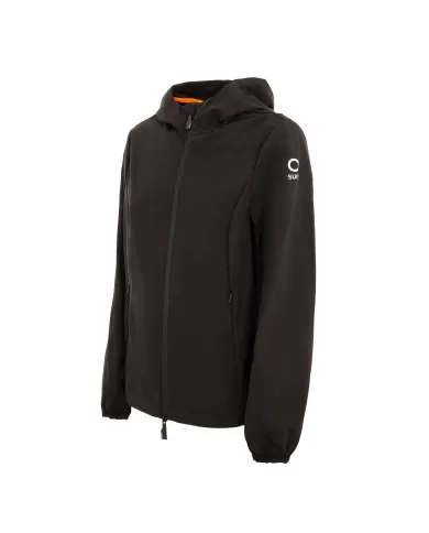 Piumino impermeabile termico uomo nero con logo su manica | SUNS