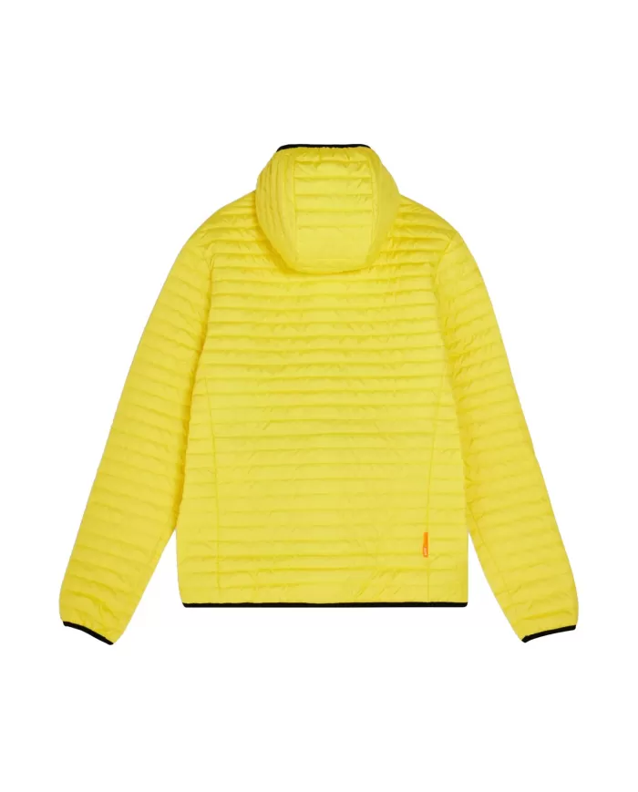 Piumino trapuntato uomo giallo richiudibile nel travel pocket | SUNS Piumino trapuntato uomo giallo richiudibile nel travel pocket | SUNS