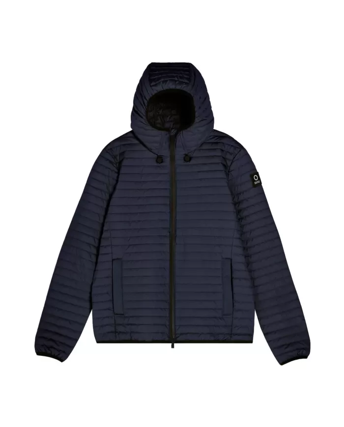 Piumino trapuntato uomo dark/blu richiudibile nel travel pocket | SUNS Piumino trapuntato uomo dark/blu richiudibile nel travel pocket | SUNS