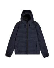 Piumino trapuntato uomo dark/blu richiudibile nel travel pocket | SUNS