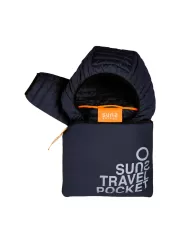 Piumino trapuntato uomo dark/blu richiudibile nel travel pocket | SUNS