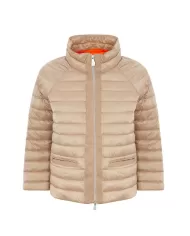 Piumino trapuntato donna sand logo su manica | SUNS