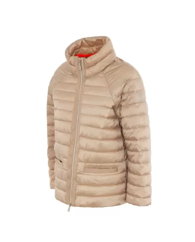 Piumino trapuntato donna sand logo su manica | SUNS