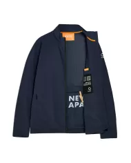 Giubbino uomo blu scuro con interno, colletto foderato con logo | SUNS