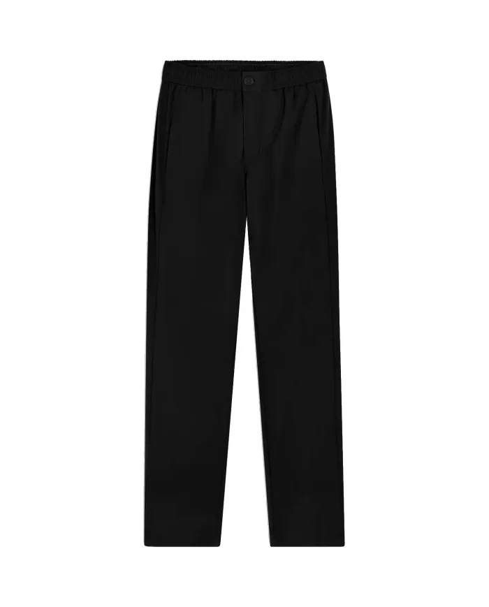 Pantalone slim donna nero con balzina in coulisse e logo | SUNS Pantalone slim donna nero con balzina in coulisse e logo | SUNS