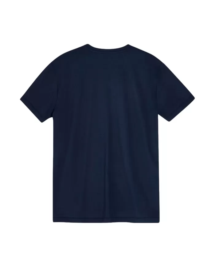 T-shirt uomo blu scuro in tessuto tecnico e logo | SUNS T-shirt uomo blu scuro in tessuto tecnico e logo | SUNS