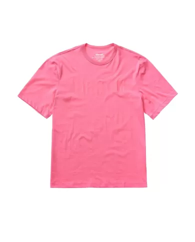 T-shirt fuxia da uomo con stampa logata avanti | BLAUER