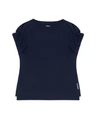 t-shirt smanicata navy blue da donna con loghi | PEOPLE OF SHIBUYA t-shirt smanicata navy blue da donna con loghi | PEOPLE OF SHIBUYA