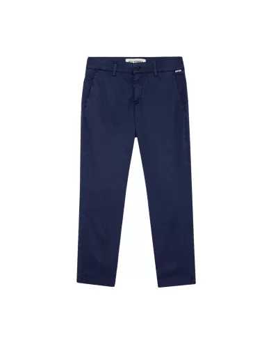 pantalone slim blu da donna con piega su gamba | ROY ROGER'S