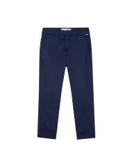 pantalone slim blu da donna con piega su gamba | ROY ROGER'S